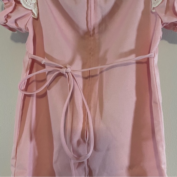 Vintage Peter CottonTail One Piece Pink Size 24 Months- Jumper, Tie Zipper Snap - Picture 8 of 11